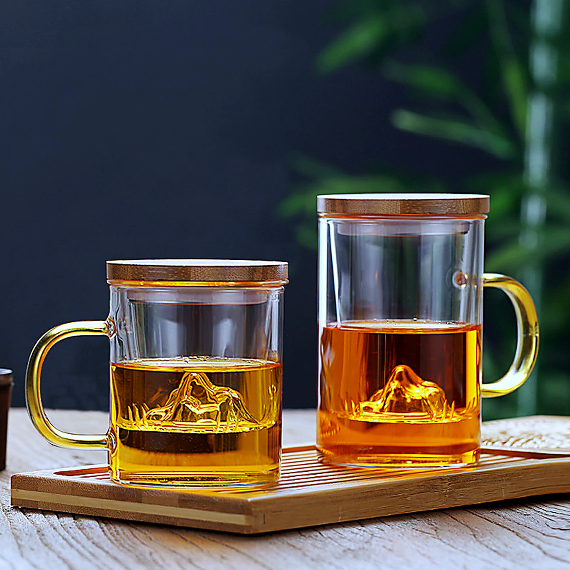 Glass Cup with Lid 350-500ml for OEM wholesale glassware projects