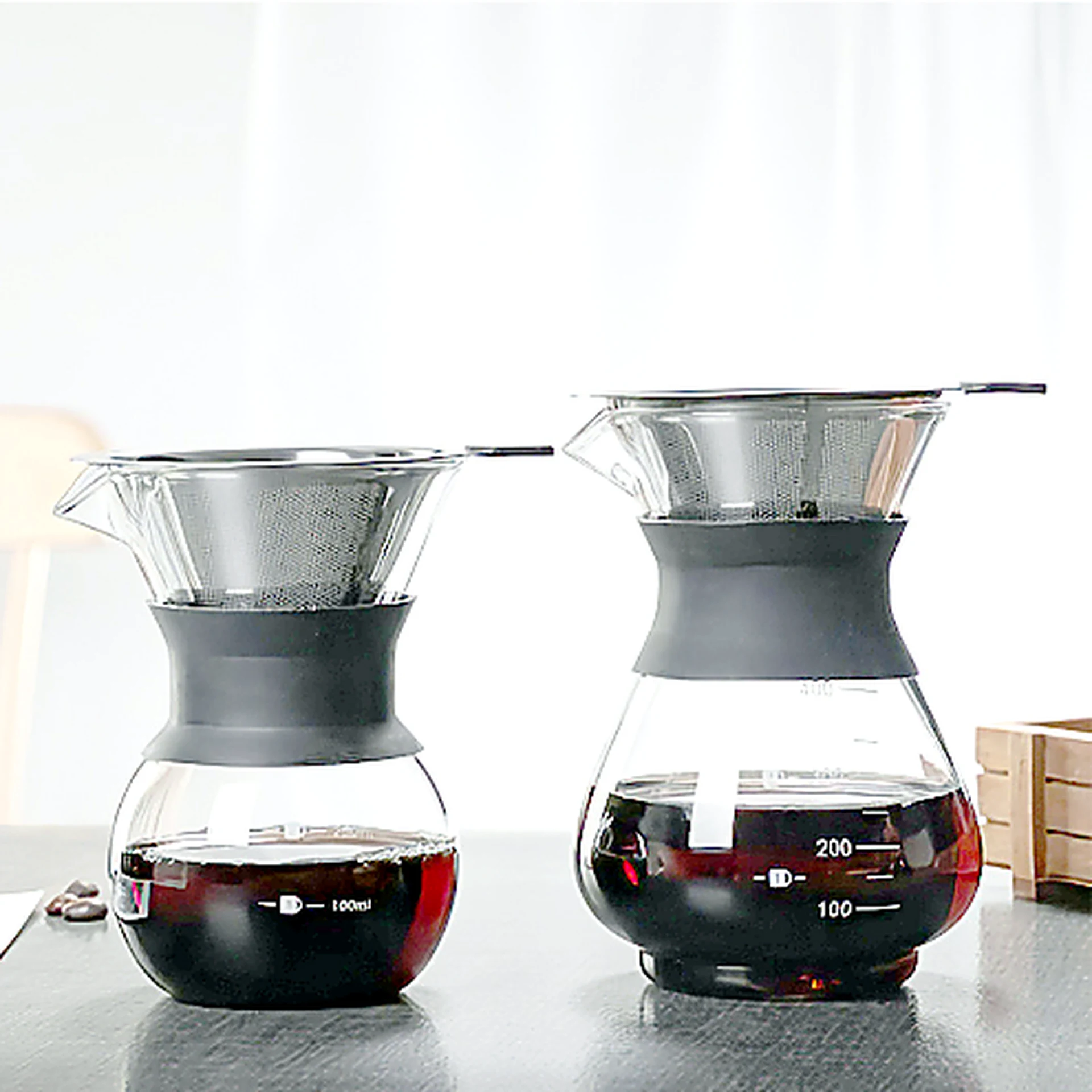 Glass Teapot with Stainless Infuser 400-600ml for OEM wholesale glassware projects