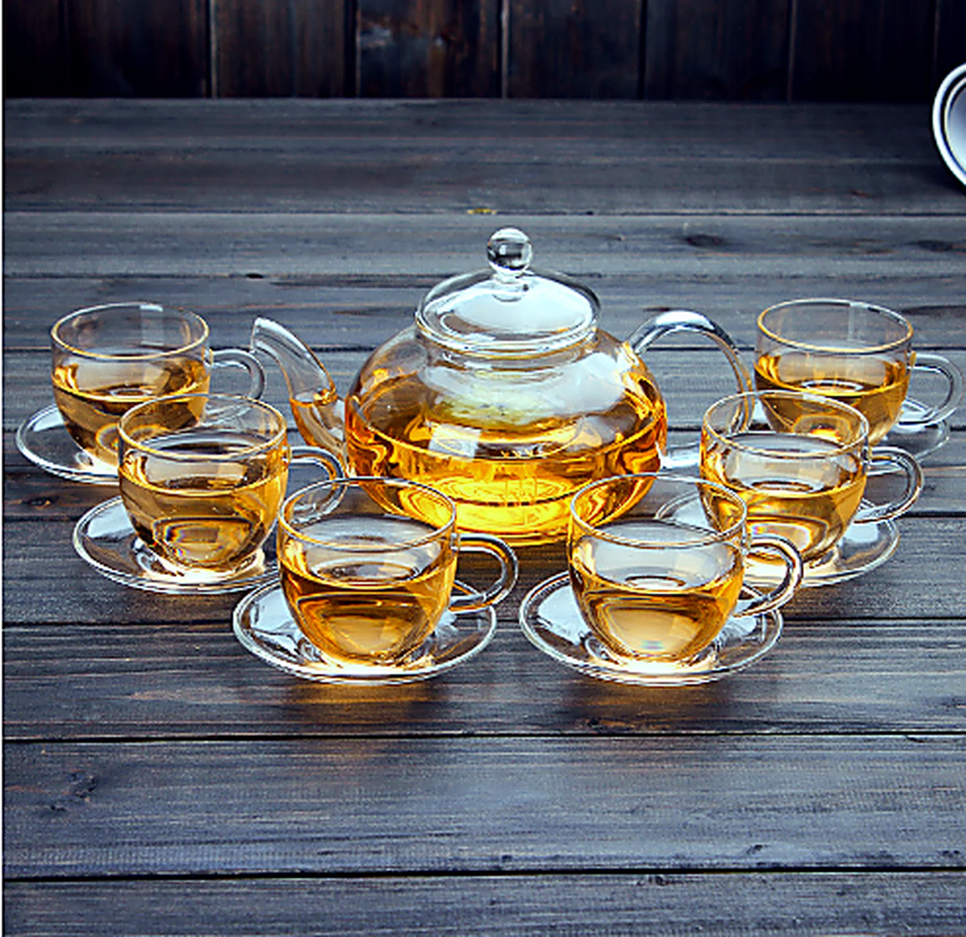 Heat Resistant Glass Teapot 600-1000ml for OEM wholesale glassware projects