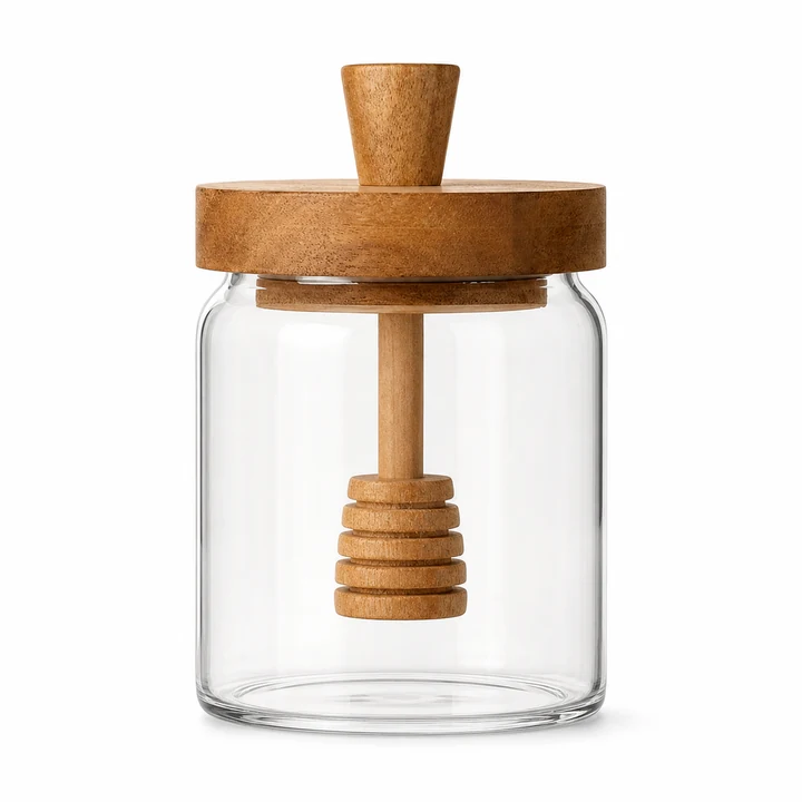 Glass Honey Jar 450ml for an OEM glassware order