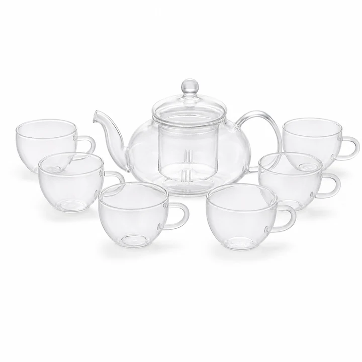 Heat Resistant Glass Teapot 600-1000ml for an OEM glassware order