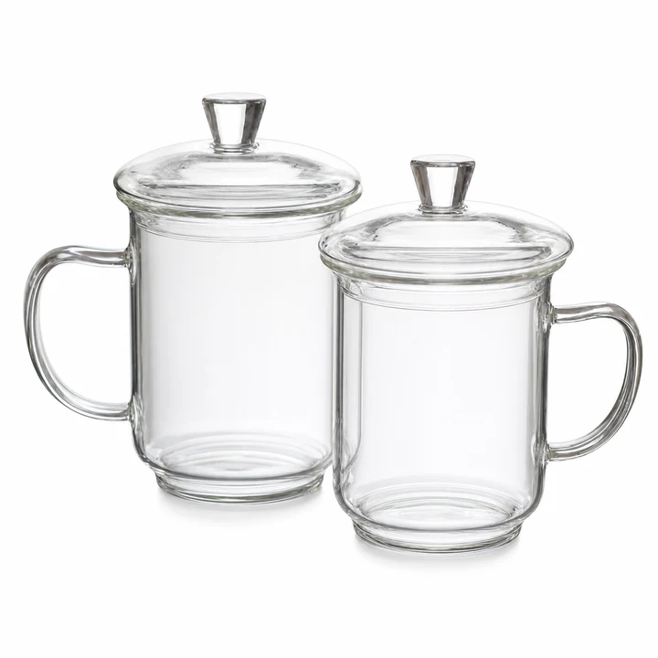 Large Glass Mug 400-500ml for an OEM glassware order
