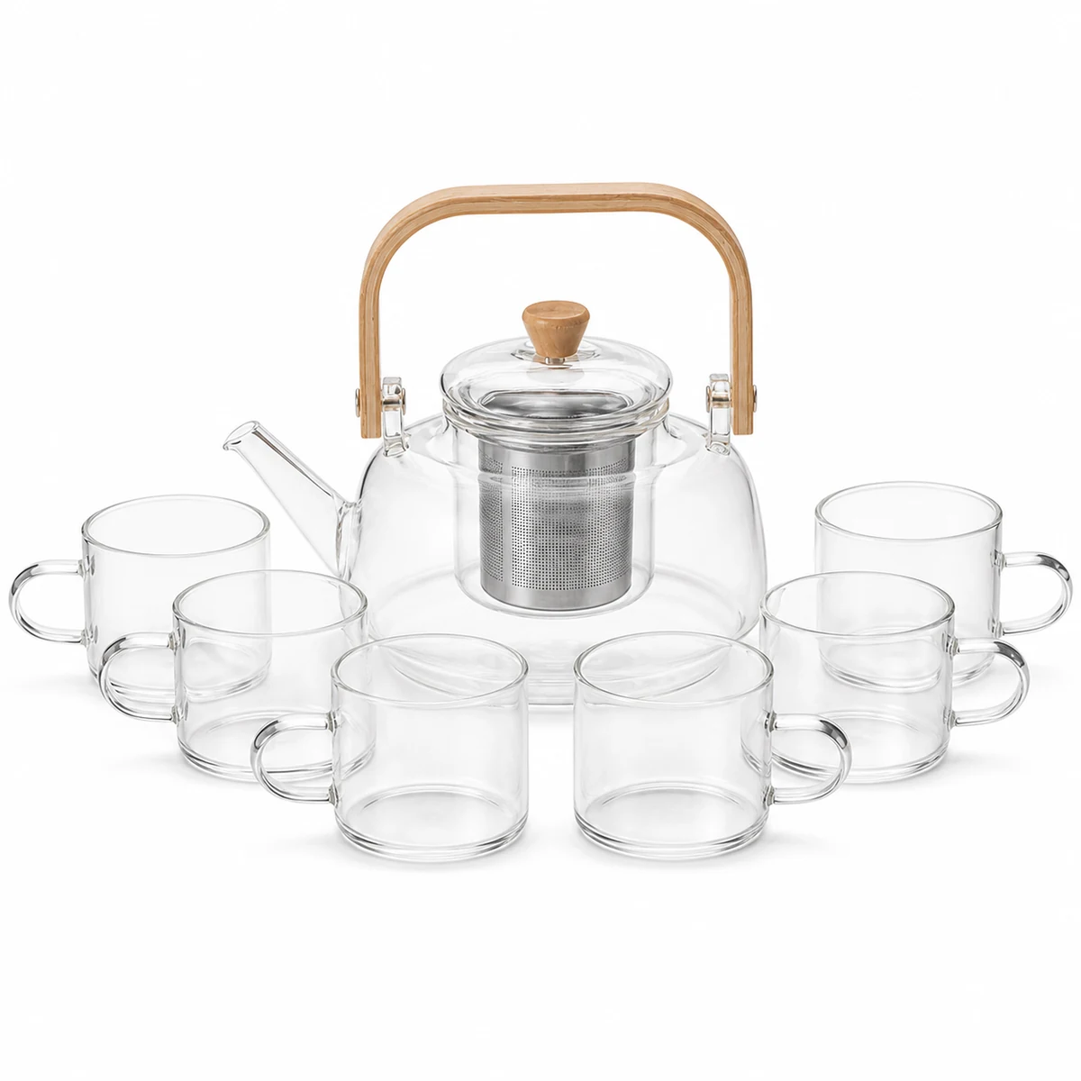 Large Glass Teapot 1000ml for OEM wholesale glassware projects